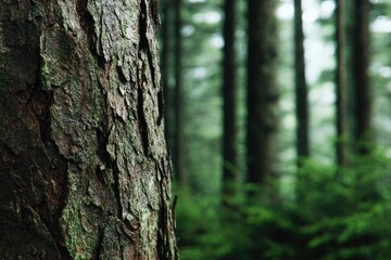 Obraz premium Forest Trunk Close-up (1)