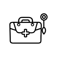 Icon of a doctorchest / first aid kit