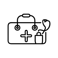 Icon of a doctorchest / first aid kit
