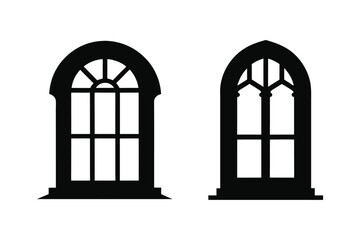 window Silhouette Vector illustration, window Silhouette bundle