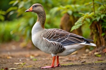 Majestic Greylag Goose A Stunning Bird in its Natural Habitat