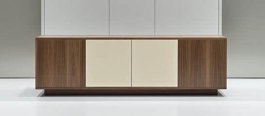 Fototapeta premium Modern Credenza with Light Accent