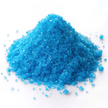 Cobalt(II) chloride (anhydrous) CoCl2 in a container isolated on solid white background