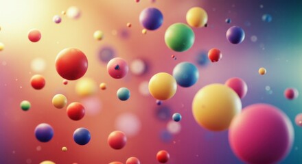 Colorful spheres in motion