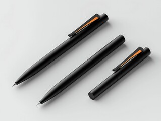 Black Pens Mockup