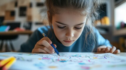 A student using a mind map to visualize and organize complex information.