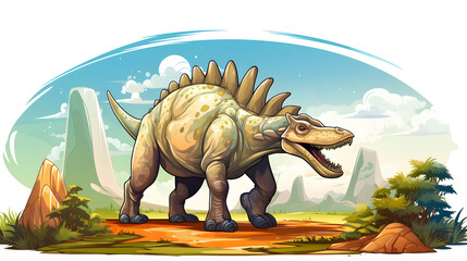 Einiosaurus Escapes Monolophosaurus Gang in a Daring Pursuit