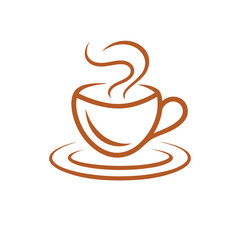 Elegant Line Art Teacup Logo for Tea Lounges