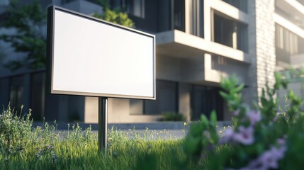 Fototapeta premium Billboard Near Building