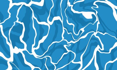 A blue and white water pattern