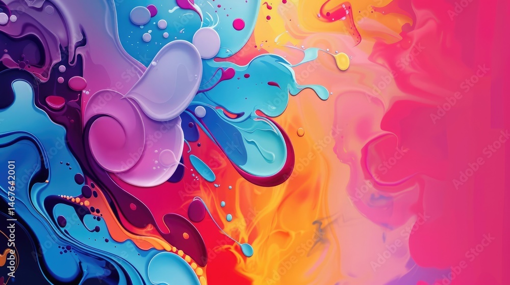 Poster abstract circles in vibrant colors. playful and modern background design for art and graphics. backg