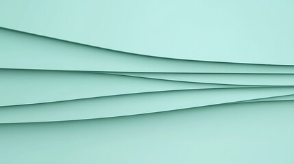 Abstract layered mint green background