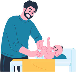 Changing a Baby Diaper