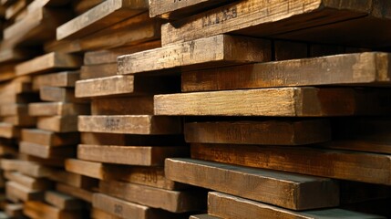 A close-up of stacked metal bars, showcasing their texture and sheen, Ideal for industrial or manufacturing themes, financial articles, or promotional materials related to metal production,