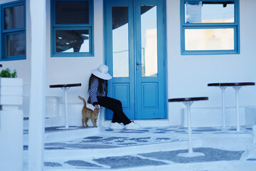 ギリシャのミコノス島の風景