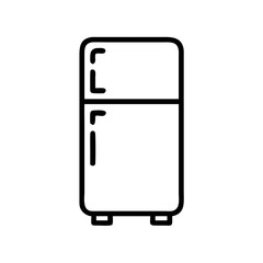 solid refrigerator with no icon on transparent background for web and graphic design