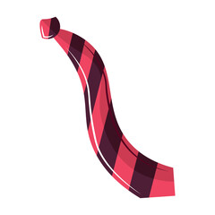 Fototapeta premium Red checkered necktie Vector
