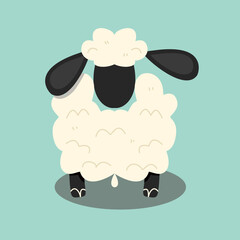 Cute sheep for eid design