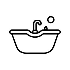 washing basin on transparent background for web and graphic design