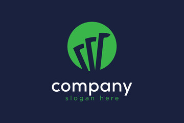 simple company logo icon vector design template concept