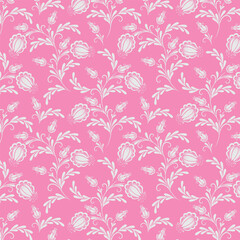 abstract floral background with flowers