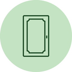 Solid Wood Door pentaglow, vector, pixel perfect, illustrator file