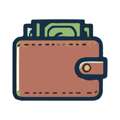 
wallet illustration design