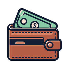 
wallet illustration design