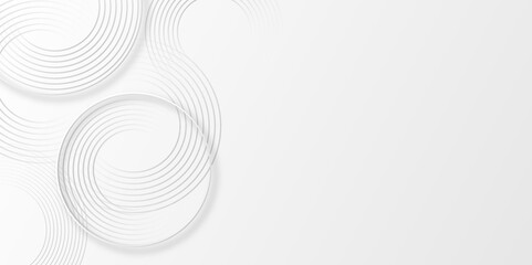 Fototapeta premium Abstract background with circle rings. Digital future technology concept. seamless pattern design template, editable radial seamless pattern made up of dashed lines. For background, backdrop, banner. 