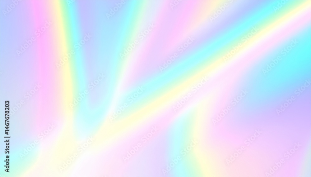 Canvas Prints dreamy pastel gradient with holographic light leak effect for soft backgrounds