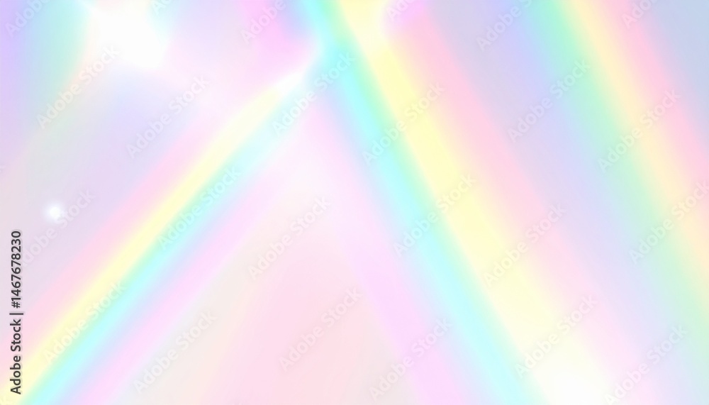 Poster light prism overlay texture soft pastel rainbow gradient background