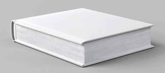 Blank White Book Mockup