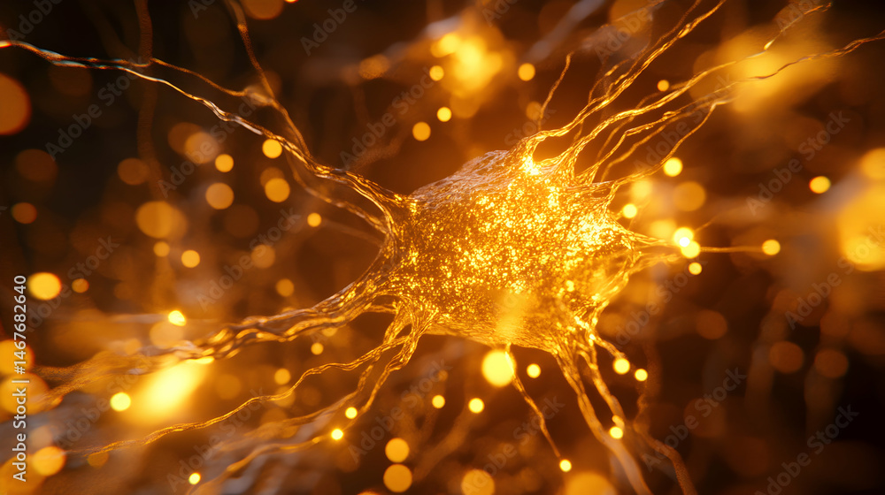 Poster vibrant neural network visualization: an artistic rendition of brain connectivity