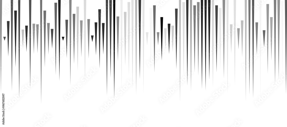 Poster abstract pattern of diagonal black lines on a clean white background. the lines should vary in lengt