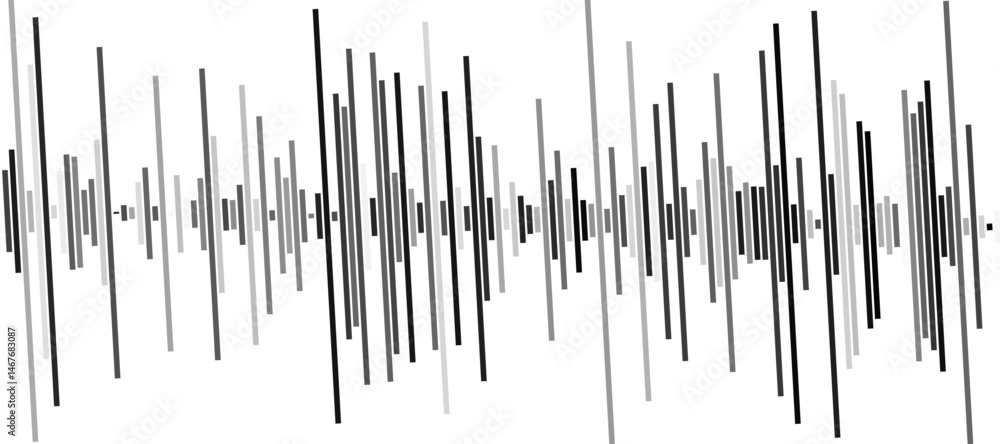 Poster abstract pattern of diagonal black lines on a clean white background. the lines should vary in lengt