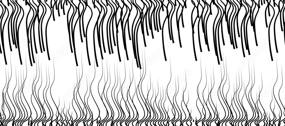 Poster abstract pattern of diagonal black lines on a clean white background. the lines should vary in lengt