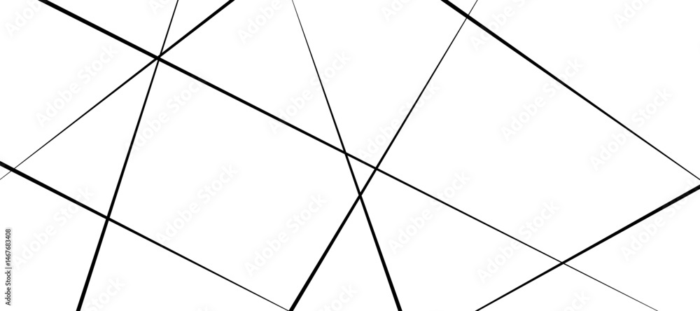 Poster abstract pattern of diagonal black lines on a clean white background. the lines should vary in lengt