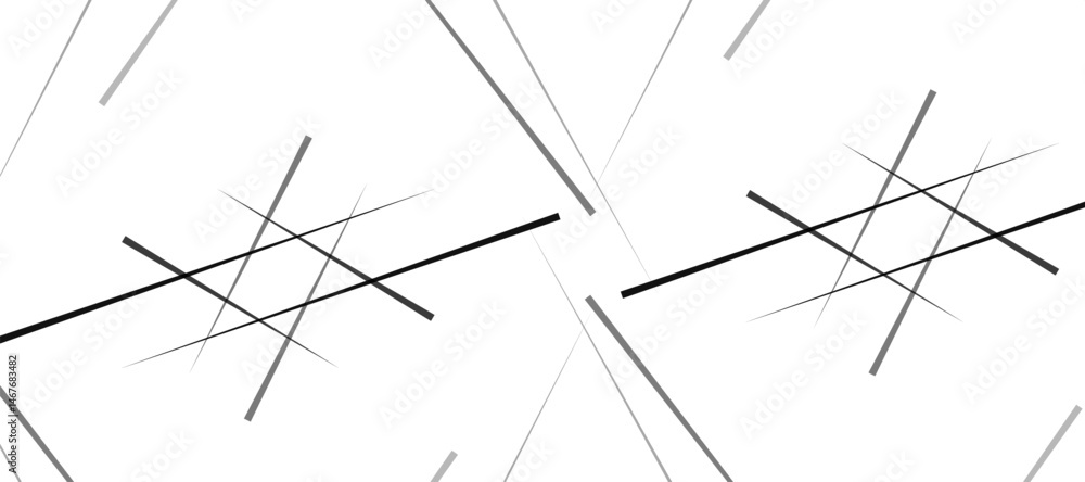 Poster abstract pattern of diagonal black lines on a clean white background. the lines should vary in lengt
