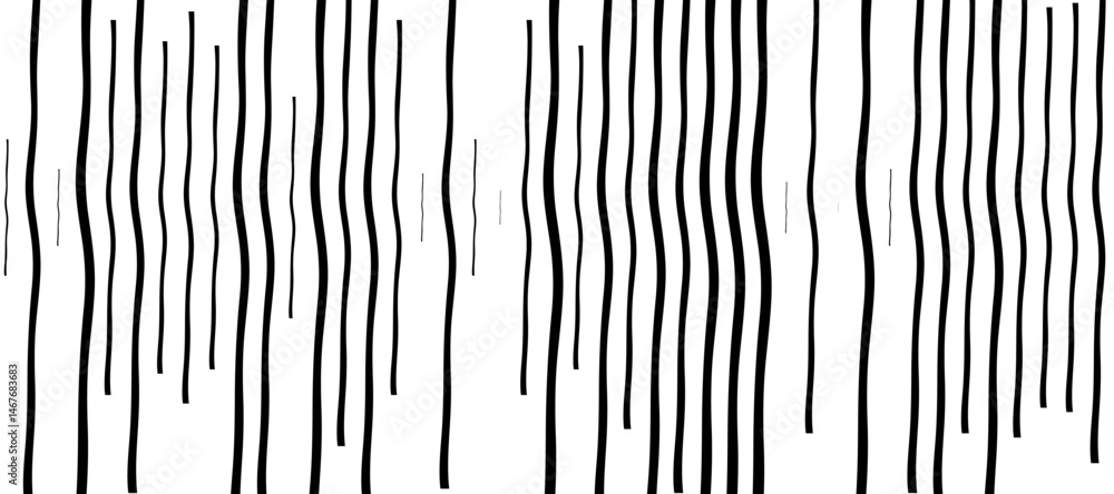 Poster abstract pattern of diagonal black lines on a clean white background. the lines should vary in lengt