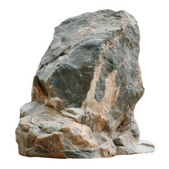 Large natural rock formation in a rugged outdoor setting during daylight