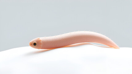 Fototapeta premium 3D Microscopic Illustration of Flatworm with Isolated Background