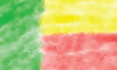 benin country national red yellow green color water color smoke independence day 1 st first day date august month benin country national happy independence day holiday country greeting democracy benin