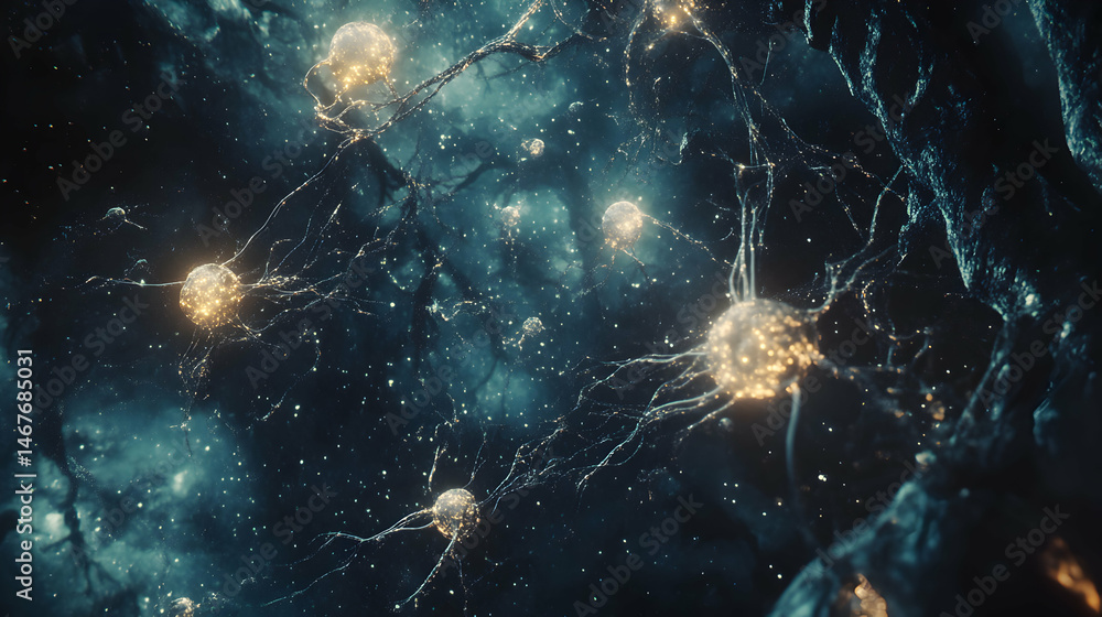 Poster neural networks: conceptual visualization of brain functionality and connectivity