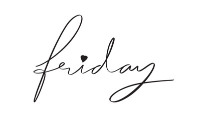 friday text font calligraphy hand written lettering script black color happy friday sale weekend business funny enjoy discount offer black friday advertisement promotion friday promotion label object 