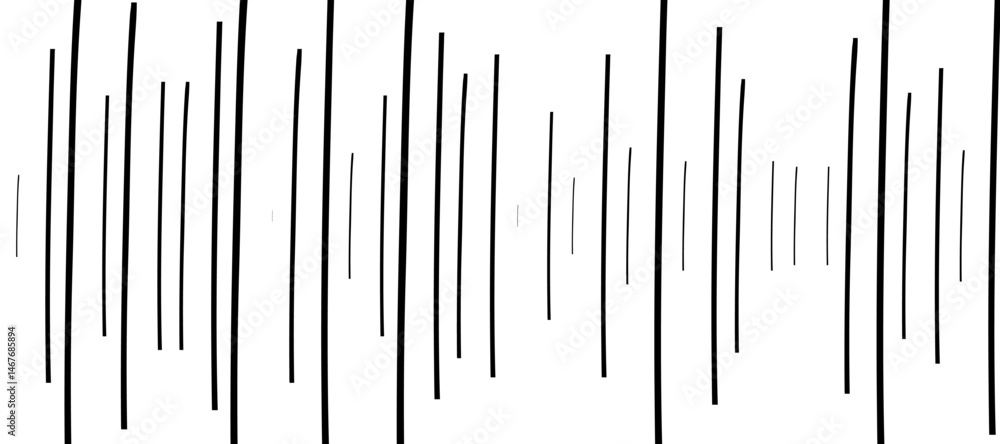 Poster abstract pattern of diagonal black lines on a clean white background. the lines should vary in lengt
