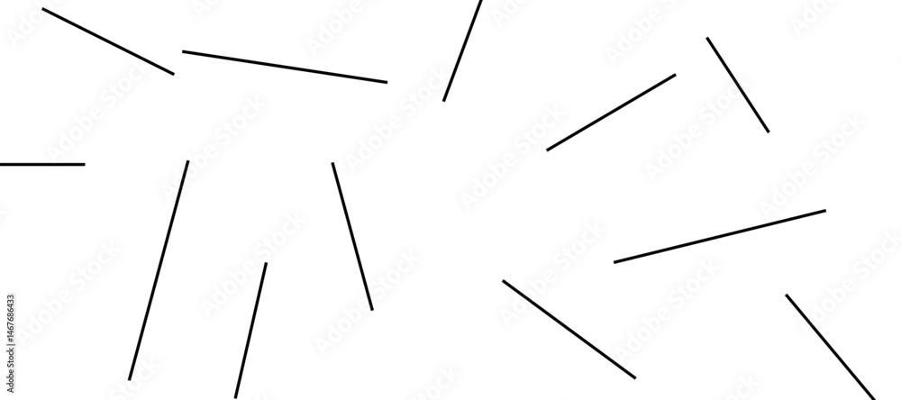Poster abstract pattern of diagonal black lines on a clean white background. the lines should vary in lengt