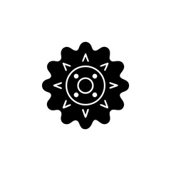 creative details Landmine icon Vector Illustration