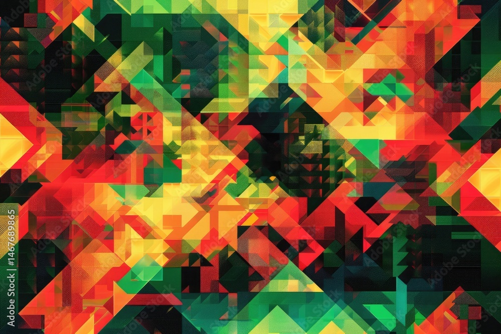 Poster abstract digital shape or line and technological cyber style particle design connect in surreal elec