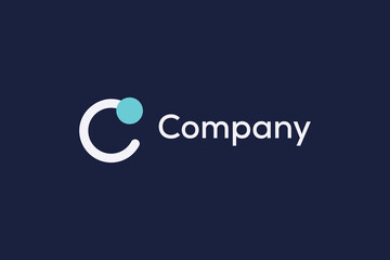 simple letter c logo icon vector design template concept