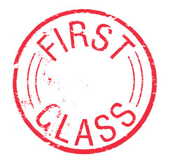 First Class Label, Vintage, Stamps - Vektor